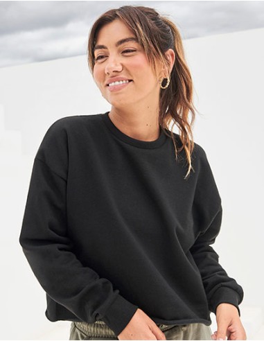 S-SK515-Womens Cropped Slounge Sweat